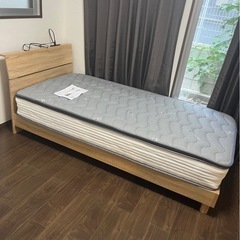 シングルベッド　ベッドフレームの画像