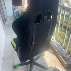 IODOOS ゲーミングチェア オットマン付き gaming chair オフィスチェア ゲーム用チェア 180度リクライニング 通気性 耐荷重120kg 布製 (グリーン) 01DBA☆✨【配達対応🚛‼️】✨の画像