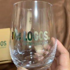 LOGOS ロックグラス マイクロファイバータオル　箱付き　グラスギフトの画像