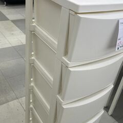 ★リユースのサカイ千葉中央店★期間限定割引有  プラスチックチェスト ホワイト H99×D41×W31 クリーニング済み TC4360の画像