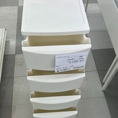 ★リユースのサカイ千葉中央店★期間限定割引有  プラスチックチェスト ホワイト H99×D41×W31 クリーニング済み TC4360の画像