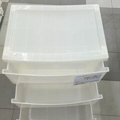 ★リユースのサカイ千葉中央店★期間限定割引有  プラスチックチェスト ホワイト H64×D40×W54 クリーニング済み TC4361の画像