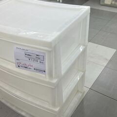 ★リユースのサカイ千葉中央店★期間限定割引有  プラスチックチェスト ホワイト H64×D40×W54 クリーニング済み TC4361の画像