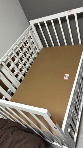 オンライン ほぼ未使用 ベビーベッド ほぼ未使用】ベビーベッド