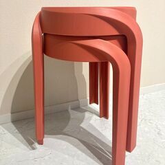 Francfranc スツール2点（レッド）の画像