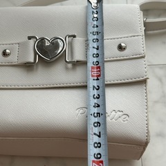 ピンクラテ ショルダーバッグ ハート金具ベルトショルダー キッズの画像