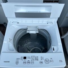 洗濯機 東芝 AW-45M9 2021年 家事家電 せんたくき【安心の3ヶ月保証・送料に設置費込み】🚚自社配送時💳代引き可🚚(現金、クレジット、スマホ決済対応)の画像