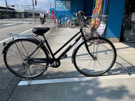 【完売御礼】【10/31まで決算セール¥3000値引中】【大人用】整備済中古自転車 丸石27型フォーメーションS型 黒色 <自転車のオオムラ 静岡店>