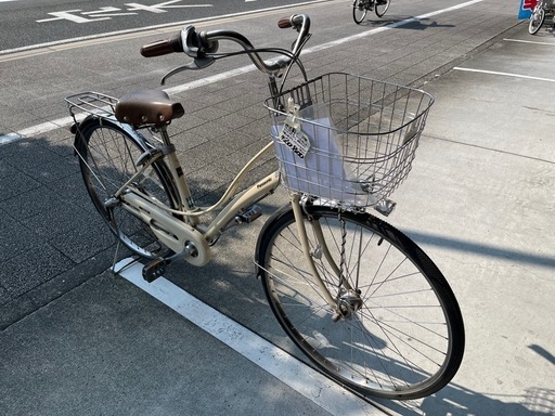 【完売御礼】【大人用】整備済中古自転車 パナソニック27型ヴィアトーレ アイボリー色 <自転車のオオムラ 静岡店>