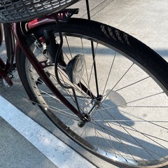 【大人用】整備済中古自転車 アサヒ26型サントス  最廉価 婦人車 赤色 <自転車のオオムラ 静岡店>の画像
