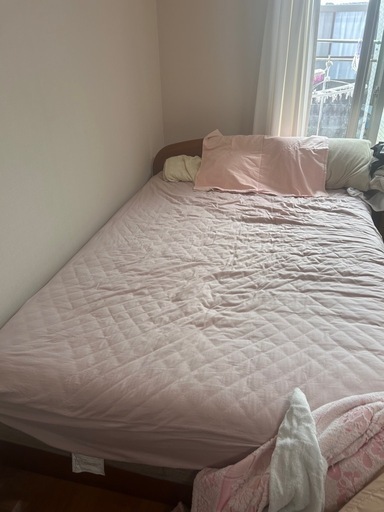 ダブルベッドフレーム＋マットレス