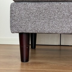シングルカウチ　グレーの画像