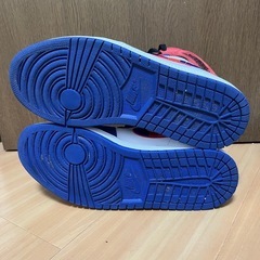 【美品】ナイキ エアジョーダン１ ミッド ホワイト/ブルー/レッド 28cmの画像