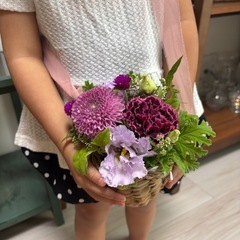 9/20(土)八柱駅 秋のかごバッグアレンジメントの画像