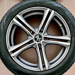 225/55R18 スタッドレスタイヤセット　ピレリ　ICE ZERO ASIMMETRICO OZレーシング　Xline X5B  　PCD112 オフセット47 　希少ホイール美品　格安　の画像
