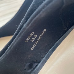 パンプス　ヒール　黒　新品　23.5　GUの画像