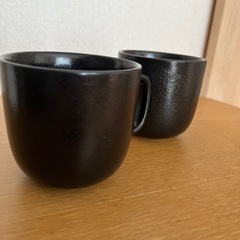 黒釉　マグカップ　無印良品の画像
