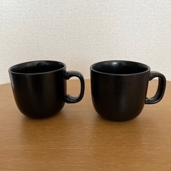 黒釉　マグカップ　無印良品の画像