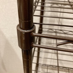 スチールラック2組　ブラウン　コーナンの画像