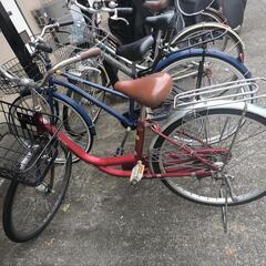 自転車 赤の画像