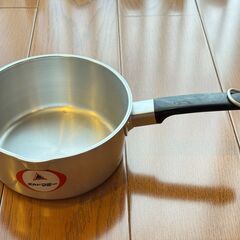 アルミ製の片手鍋 赤蓋_Bの画像