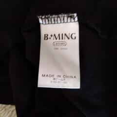 BEAMS 黒カットソー の画像