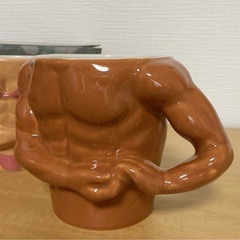 【新品箱付】サンアート おもしろ食器 「 ムキムキカップル ワイルド 」の画像