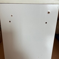  横長カラーボックス　白　2個の画像