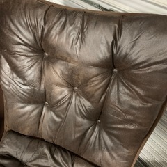 ★店舗・出張買取実施中★ニトリ　折りたたみ　バタフライチェア　ハイバック　オットマンセット　こげ茶色の画像