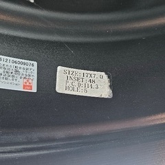 タイヤ＆ホイール4本セットの画像