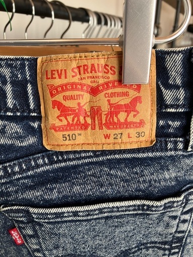 Levi's 510 コントラコスタW27 L30 ブラックデニム