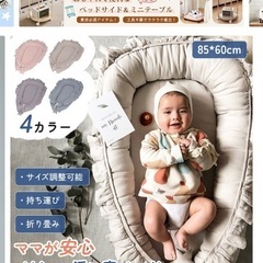 ベッドインベッド　寝返り防止　新生児　赤ちゃん　ベビーベッド　布団の画像