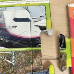 新幹線、はたらく車　パズルの画像
