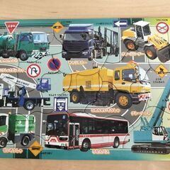 新幹線、はたらく車　パズルの画像