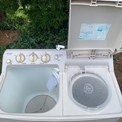 HITACHI 日立 2層式電気洗濯機 PS-H45L 4.5kg 脱水5.0kg 2004年製　の画像
