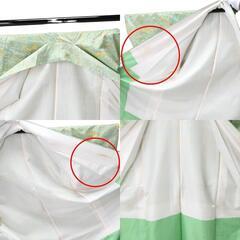 その他着物 若葉色   細長着 化繊の画像