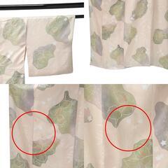 訪問着・付下 ベージュ   長着 袷 化繊の画像