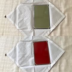 台付ふくさ　冠婚葬祭時　手塗り台　慶事用と弔事用☆箱入り☆ファッション小物の画像