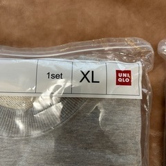 未使用ユニクロUNIQLOメンズ長袖スウェット上下セットスウェットセット2セットグレーグレイ灰色系男性用紳士ユニセックスレディースの画像
