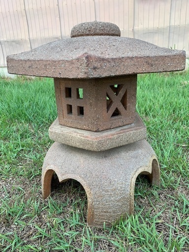 ※終了※和風庭園 石灯籠（いしどうろう）灯籠 灯篭 4分割タイプ DIY 和モダン