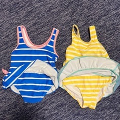 水着 2枚　女児　サイズ90の画像