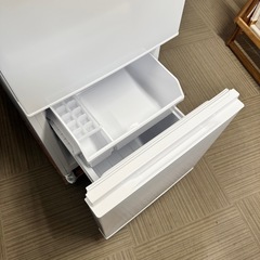 【超美品‼️】アクア 2023年製 135Lノンフロン冷凍冷蔵庫 エディオンモデル ホワイト♪の画像