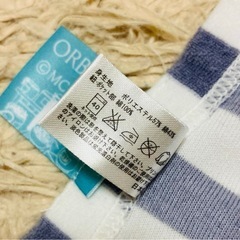 【美品】　ムーミン エプロン　ムーミンママ　ストライプエプロン　オルビスの画像
