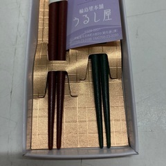 H2508-730 うるし屋 輪島塗本舗 わじま御箸 未使用の画像