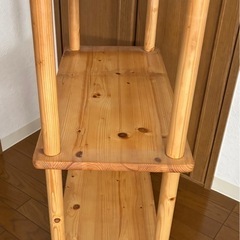 キャスター付き　ワゴン　　木製の画像