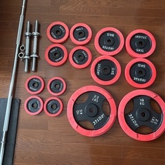 【美品】ベンチプレス 70kg セット IROTEC 筋トレ ダンベル の画像