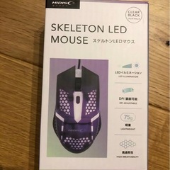 HIDISC スケルトン LEDキーボード　スケルトンLEDマウス　新品未開封　 ゲーミングキーボード キーボード　マウス　の画像
