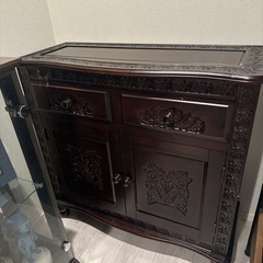 9/8まで　アンティーク収納棚 完成品　の画像