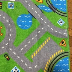 IKEA イケア　ラグ　プレイマット　車の画像