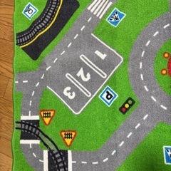 IKEA イケア　ラグ　プレイマット　車の画像